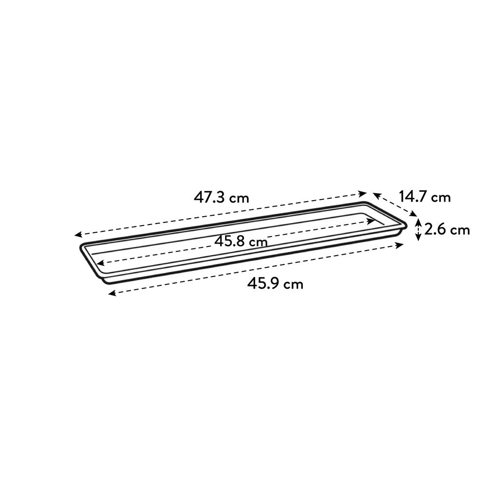 Green Basics Trough Saucer 50