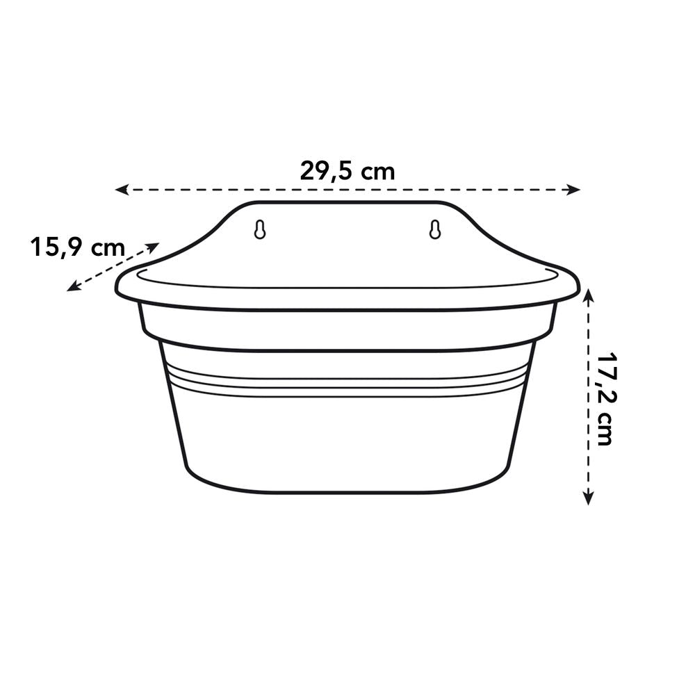 Green Basics Wall Basket 30